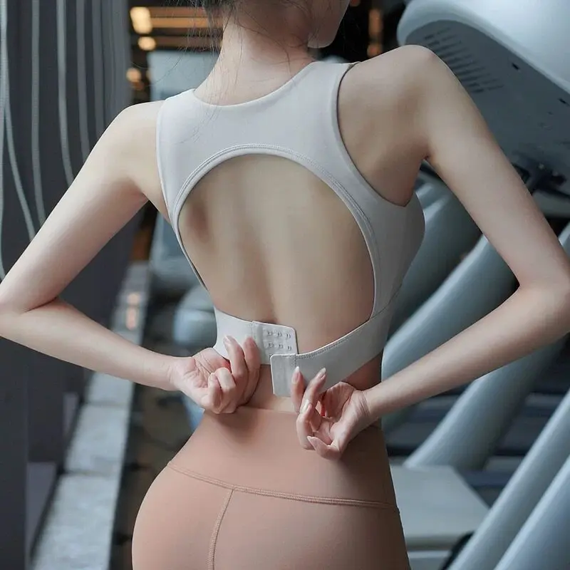 

Спортивный бюстгальтер-топ для фитнеса и йоги, цельный, с высокой степенью поддержки, быстросохнущий, с защитой от бокового выдавливания груди