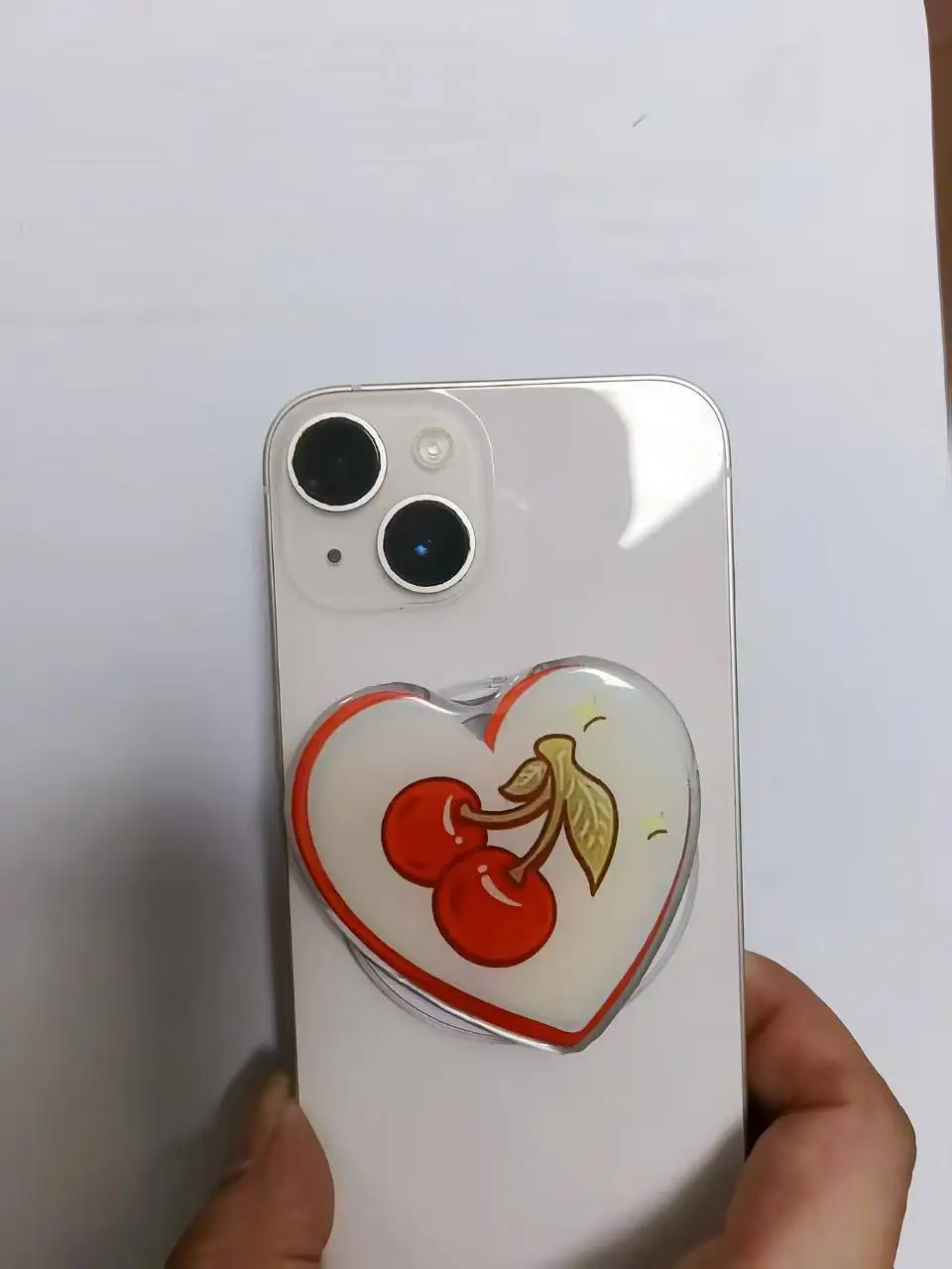 

Милый мультяшный гриб вишня для Magsafe, магнитный держатель для телефона Griptok, подставка, универсальное кольцо для телефона, ручка Tok для iPhone 15,