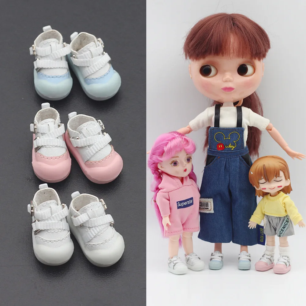 

Fashion Candy Color Doll Shoes 2.8cm Outer Length Fit OB11 1/12 BJD 1/6 Blythe Doll Mini Footwear Accessories