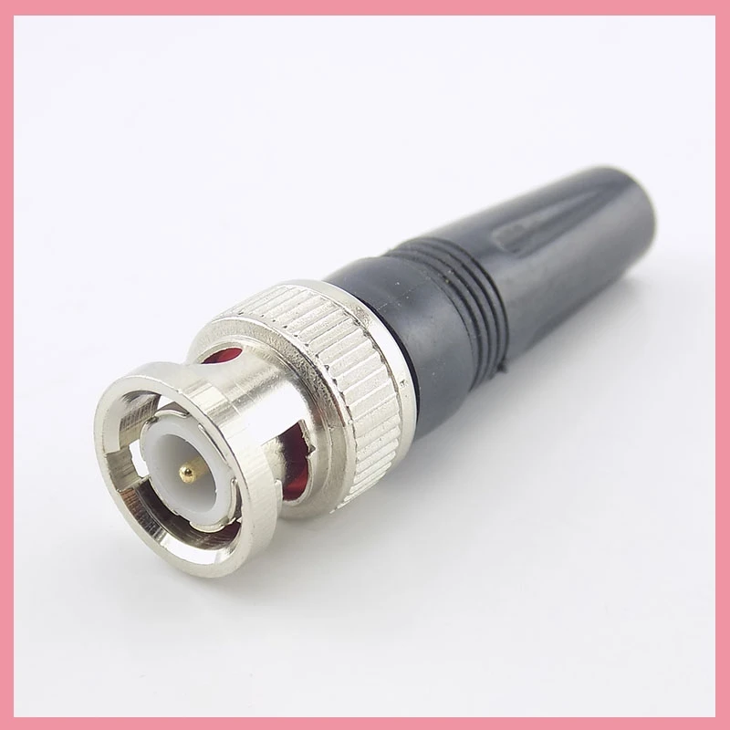 10pcs Surveillance BNC Connector Male Plug Adapter for Twist-on Coaxial RG59 Cable for CCTV Camera Video/AUDIO Connector B6