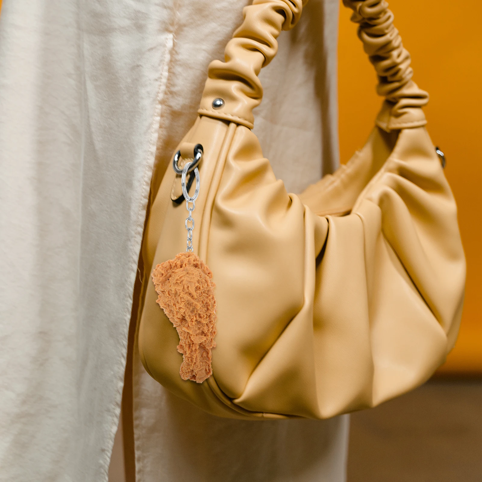 

Metal Creative Chicken Leg Pendant Student 'plastic Car Mirror Hanging Accessory