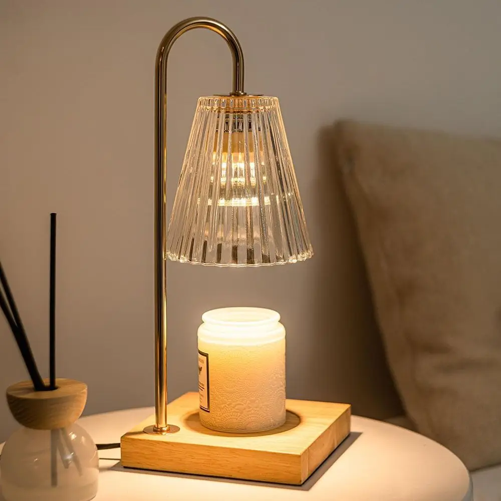 

Creative LED Aromatherapy Lamp Adjustable Brightness Plug-In Table Lamp with 2 Light Bulb Home Decoration Wax Melting Lamp Home