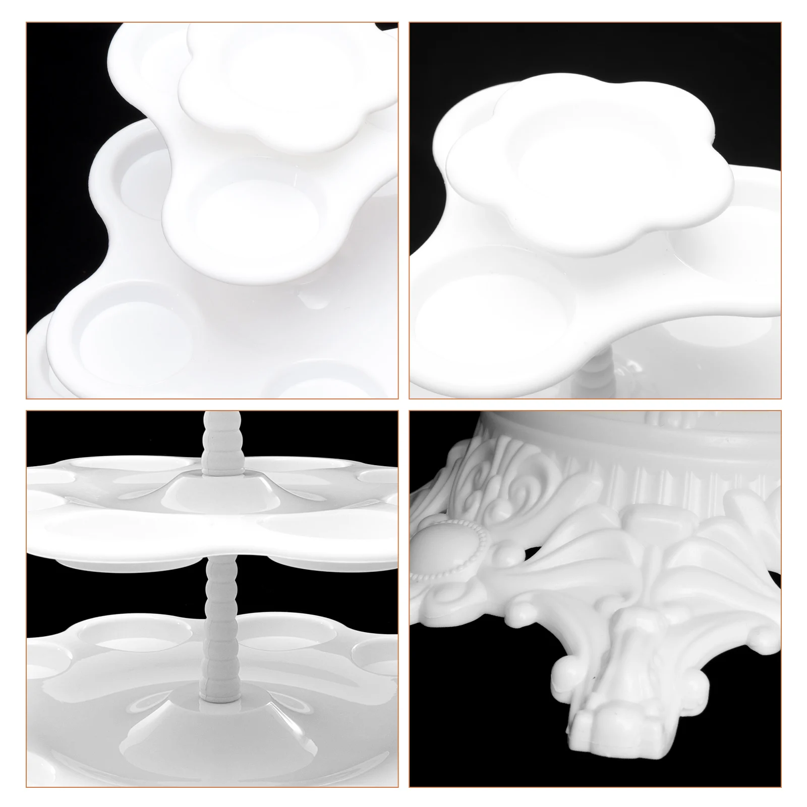 

Cake Display Stand Wedding Cupcake Dessert Holder Rack Desk Food for Party Stands Pp Showcase