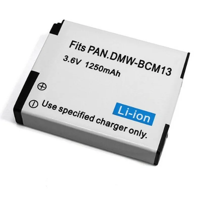 DMW-BCM13 1250mAh Battery for Panasonic DMC-TZ37 TZ40 TZ41 TZ55 TZ56 TZ57 TZ58 TZ60 TZ61 TZ70 LZ40 Camera Replace DMW-BCM13GK