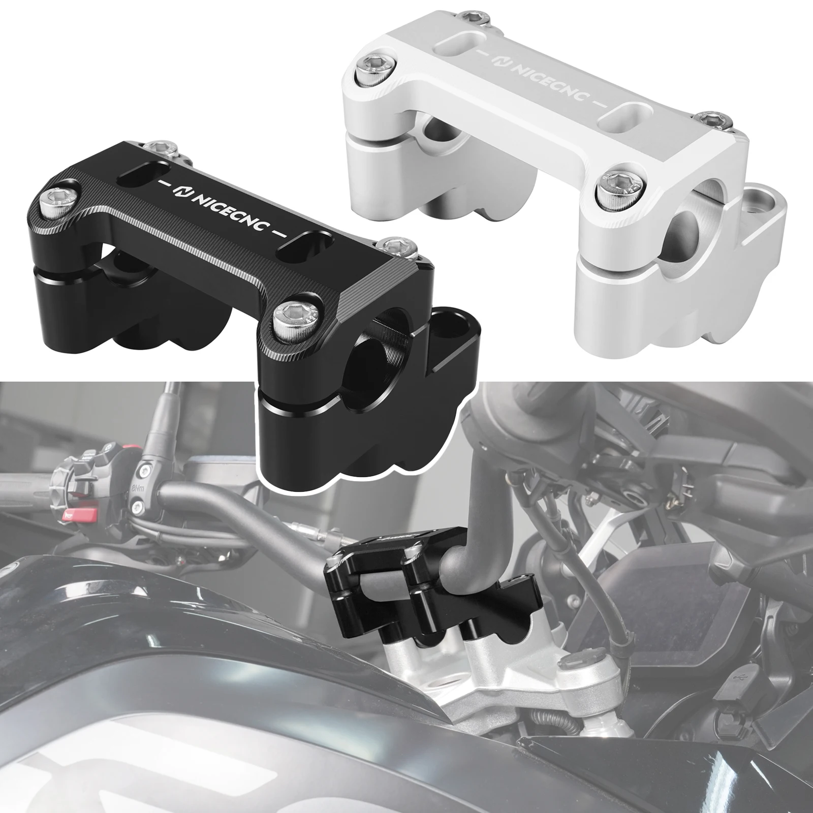 

Motorcycle Pullback Handlebar Risers Mount Clamp for BMW R1200GS R1250GS/Adventure R1200 R1250 GS GSA R 1200 GS R 1250 GS