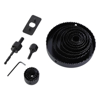 M4YC 18pcs Woodworking 19-127mm Hole and Drill Bits Set with Carrying Case for Precise Cutting DIY and Home Projects