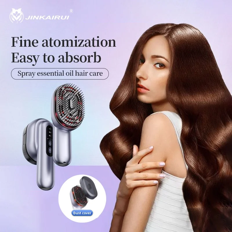 Electric Scalp Massage Comb Portable Scalp Massager with Vibrated Essential Oil Atomization Nourishing Hair Relief Head Pressure