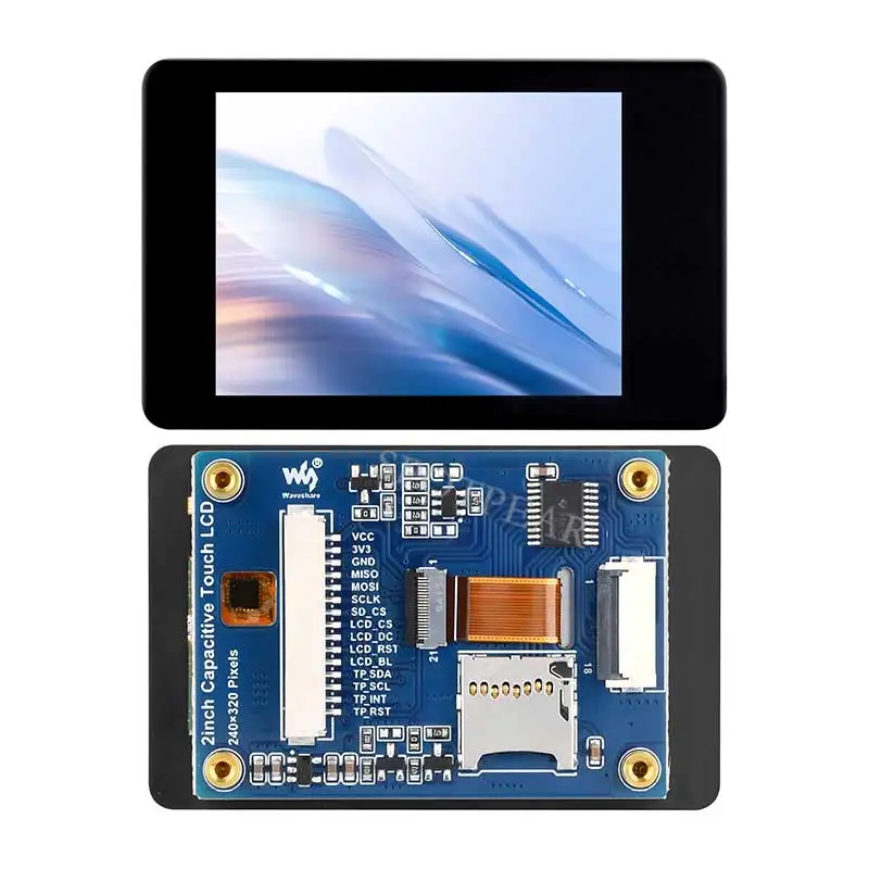 

ESP32 2-дюймовый емкостный сенсорный ЖК-дисплей 240x320 ST7789 CST816D для Raspberry Pi/Arduino/Pico