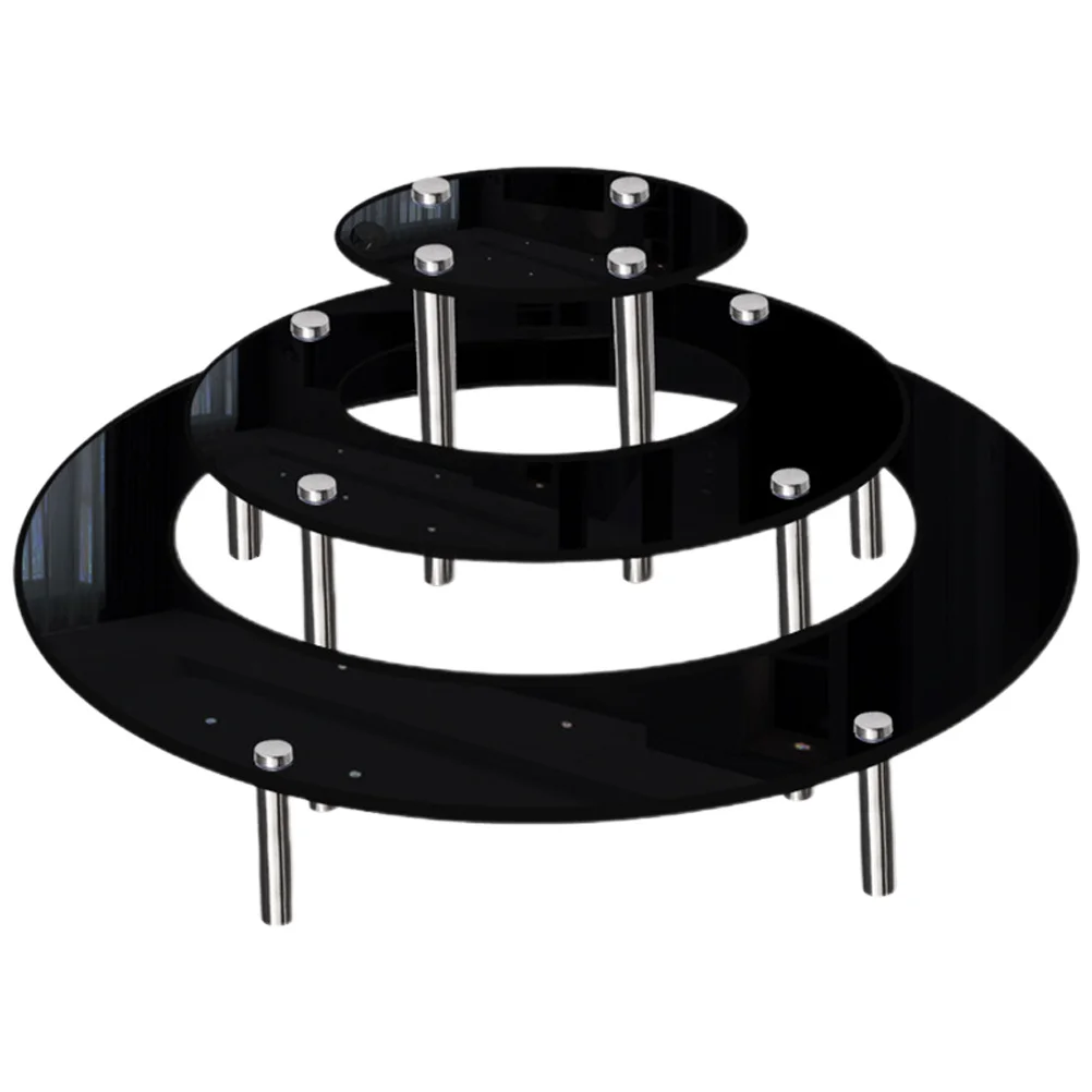 

3Pcs Acrylic Multi Tier Cake Display Stand Sturdy Metal Cupcake Dessert Holder Party Cake Riser Display Tray Dessert Stand