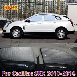 For Cadillac SRX 2010-2016 Side Window Windshield Privacy Interior Sunshade 6Pcs