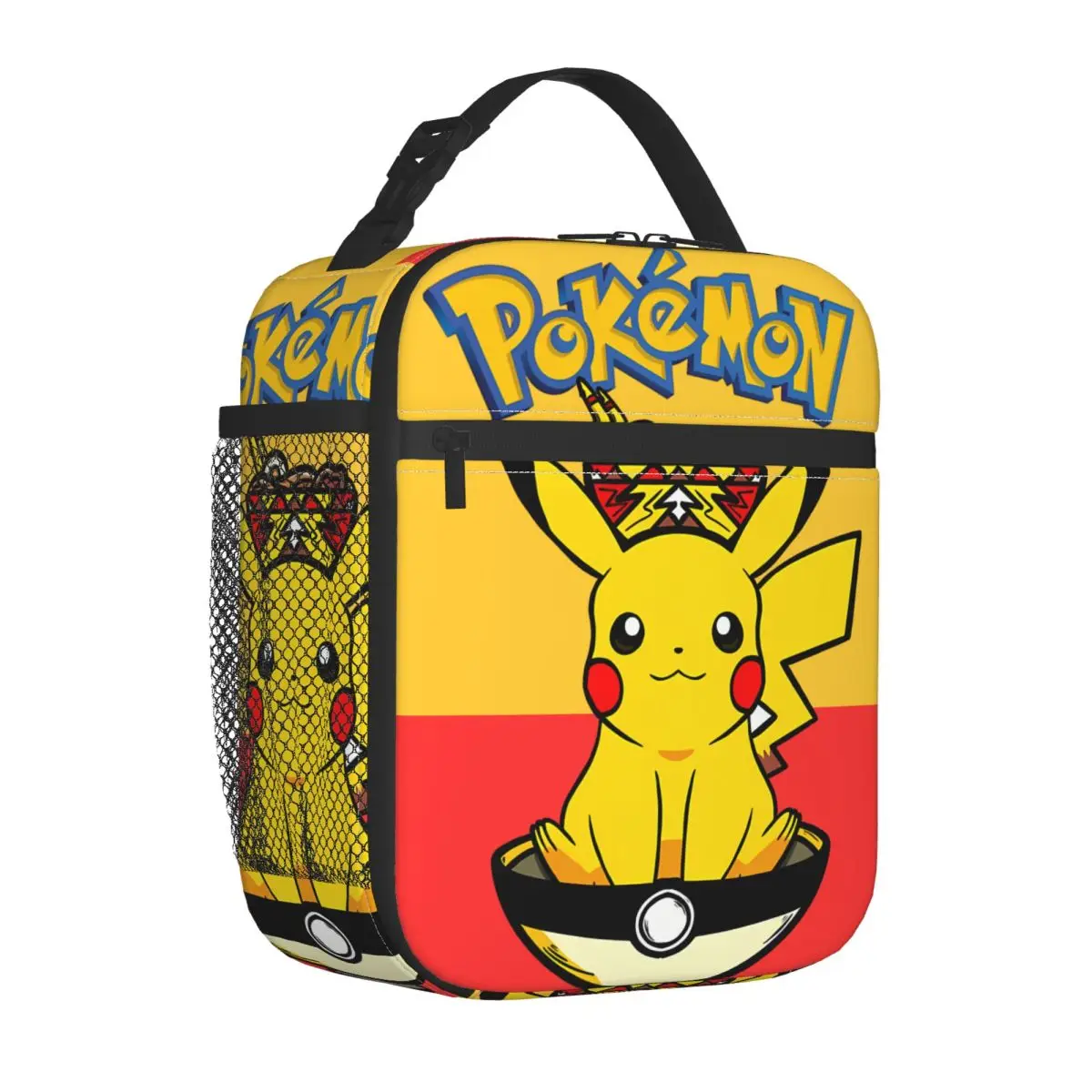 College Student Lunch Food Box Pokemon Pokeramen Sticker Ice Pack Pocket Monster Pikachu Durable WaterproofFood BagsFor School