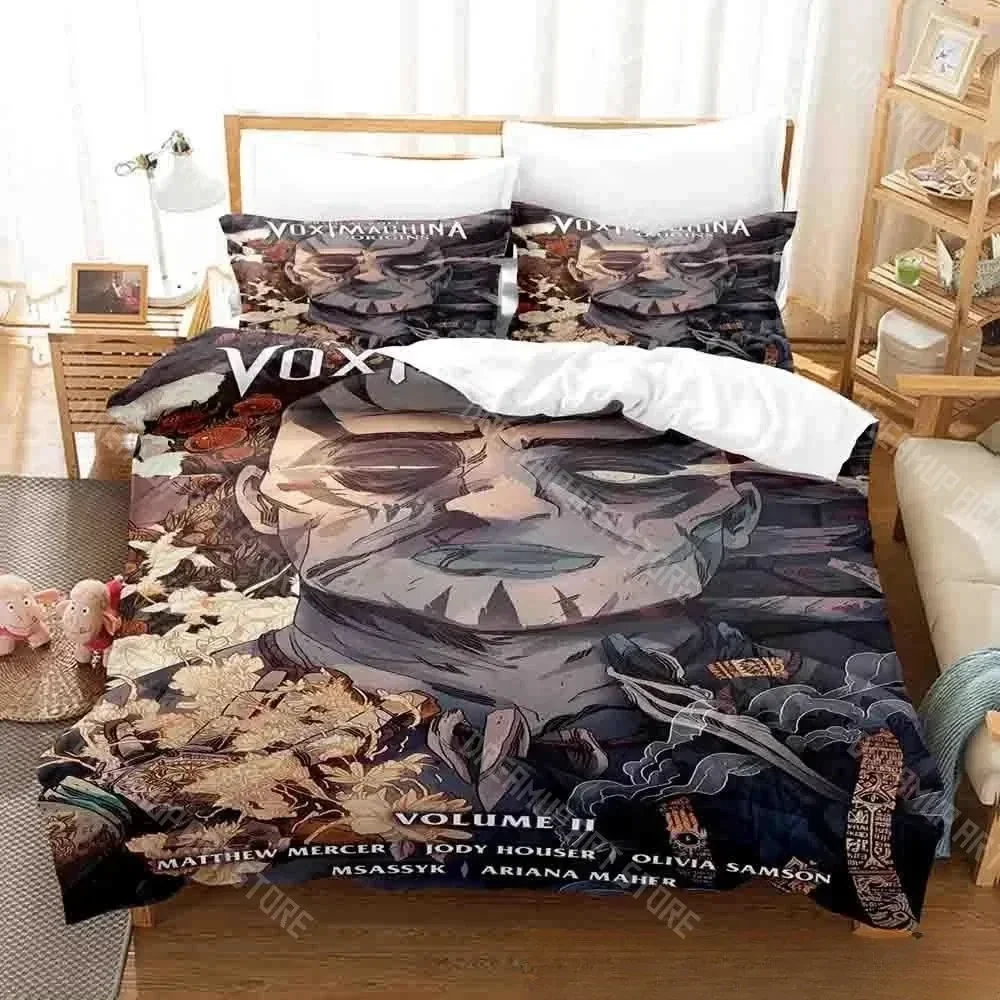 Exquisite 3D Print The Legend Of Vox Machina Bedding Set Duvet Cover Comforter Bed Set Quilt Cover Pillowcase King Queen Twin Si