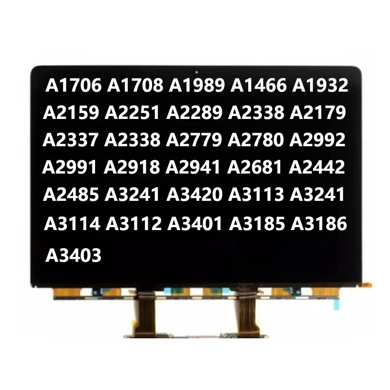 Original LCD Screen For MacBook A1706 A1708 A1989 A2159 A2251 A2289 A2338 A1932 A2179 A2337 A2681 A2442 A2485 Replacement