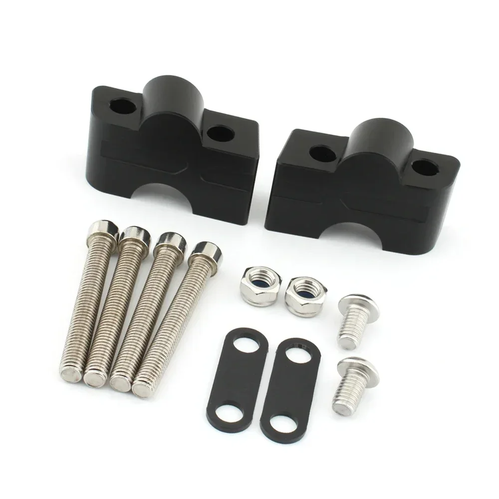Ninja650 Motorfiets Zwart Stuur Riser Up Backs Moves Beugel Kit Klem Voor Kawasaki Er6n Er6f Ninja 650 Z650 2020-2023