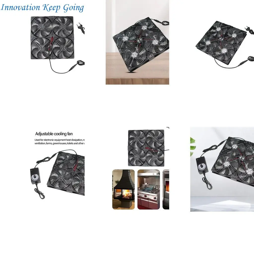 

E65C Ventilation Fan 24x24cm Electric Cooling Fan Set for Chassis and Cabinet Cooling