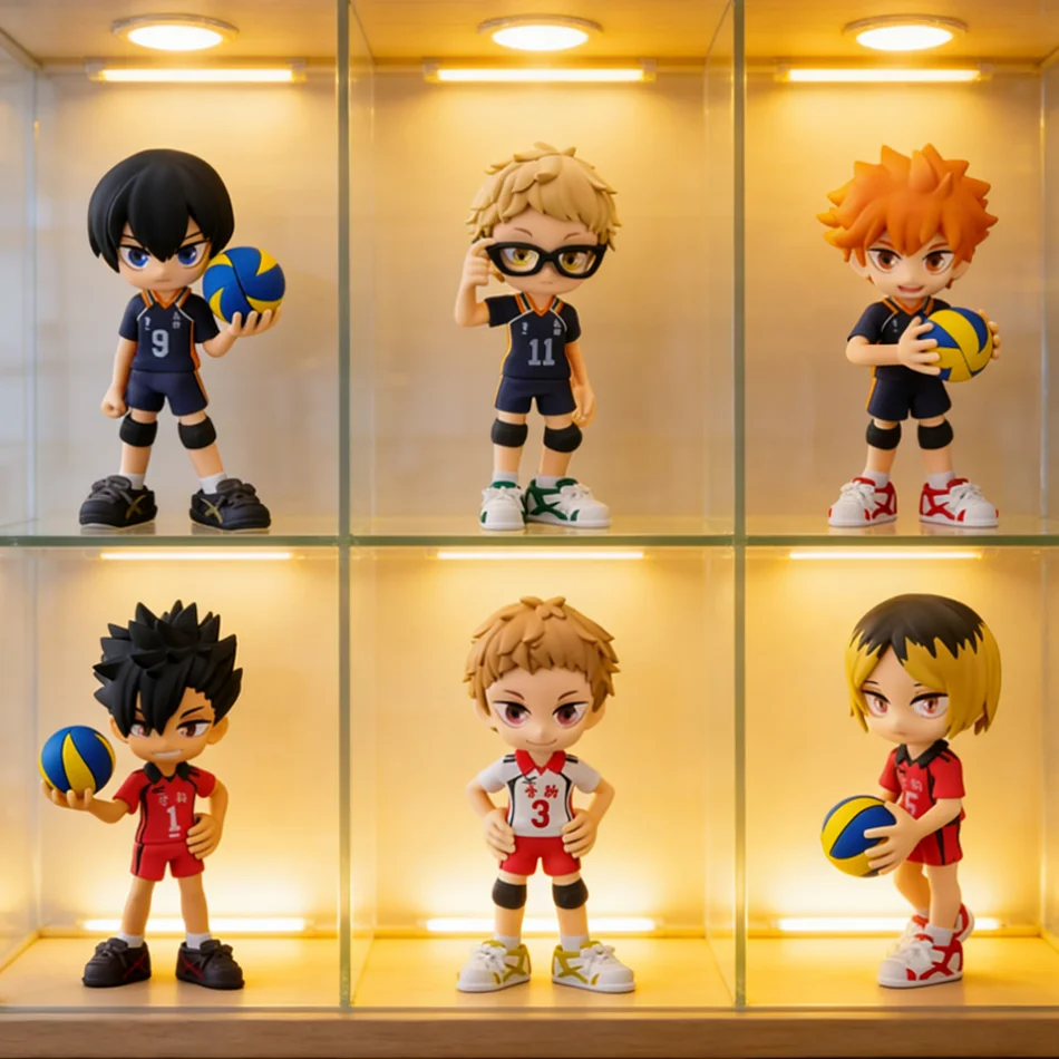 

6 шт. популярных детских игрушек: коллекционные фигурки персонажей аниме, подарок-сюрприз, в наличии, оптом.