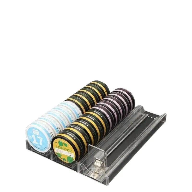Lip Cigarette Automatic Replenishment Storage Rack Supermarket Candy Box Convenience Store Candy Round Box Storage Rack
