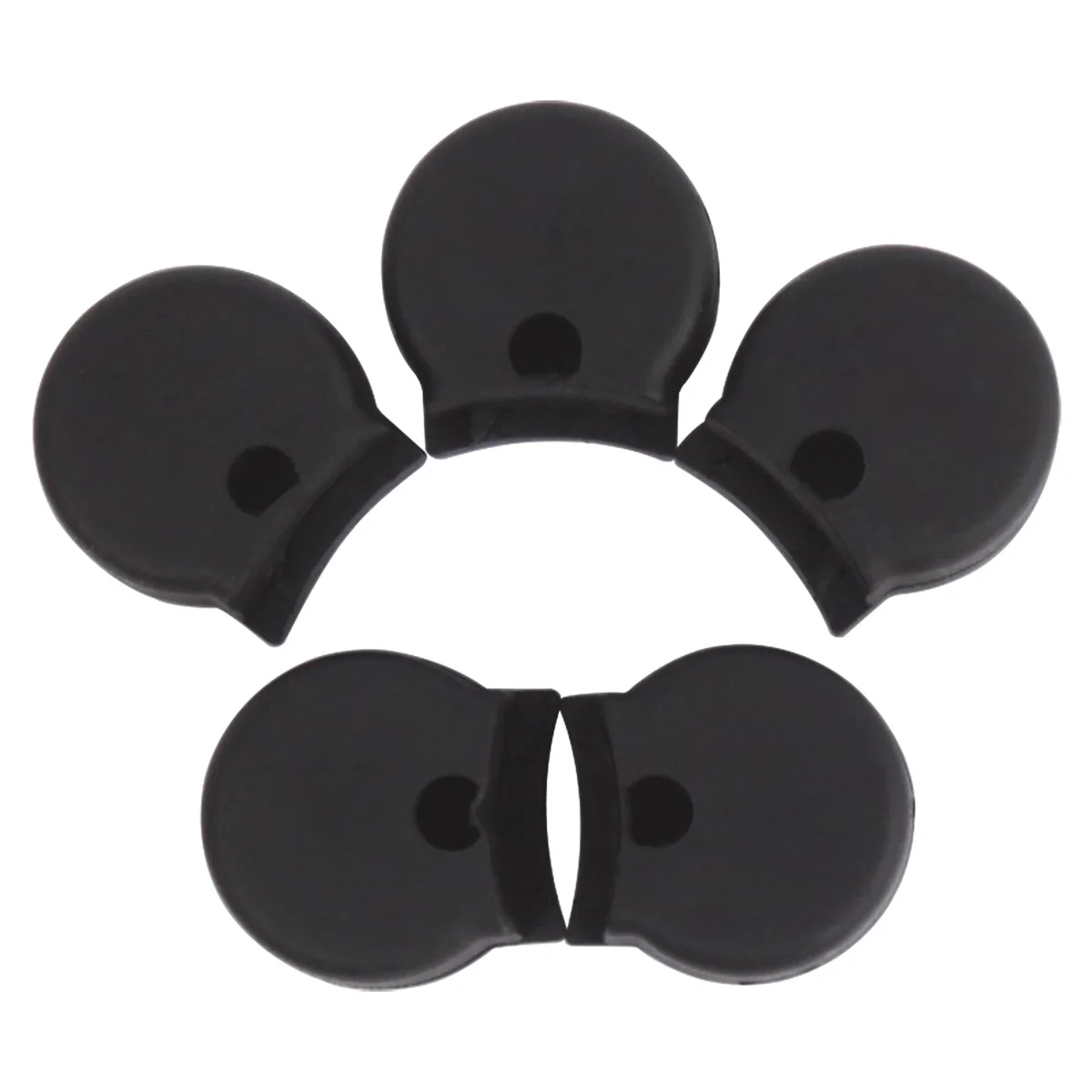 

5 pcs Black Clarinet Thumb Rest Hard Rubber Comfortable Grip Protection Accessory For Most Clarinets Instrument Part