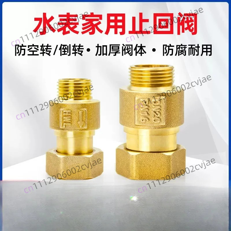 Special check valve for household water meters, anti-air to anti-backflow