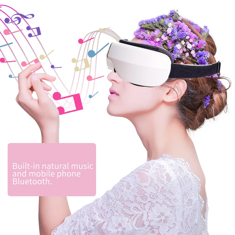 Portable Smart Vibration Eye Massager Eye Care Tool Airbag Compress Bluetooth Music Eye Massage Eye Relax Fatigue Sleepping Tool view 2