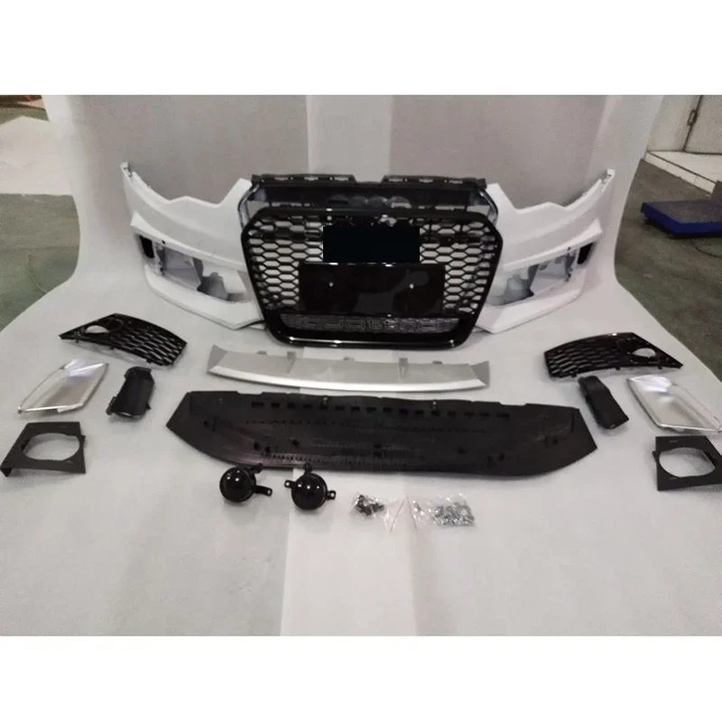 Good Quality Auto Parts A6 Upgrade to RS6 Front Bumper with Grille Body Kit for audis RS6 C7 2012-2015