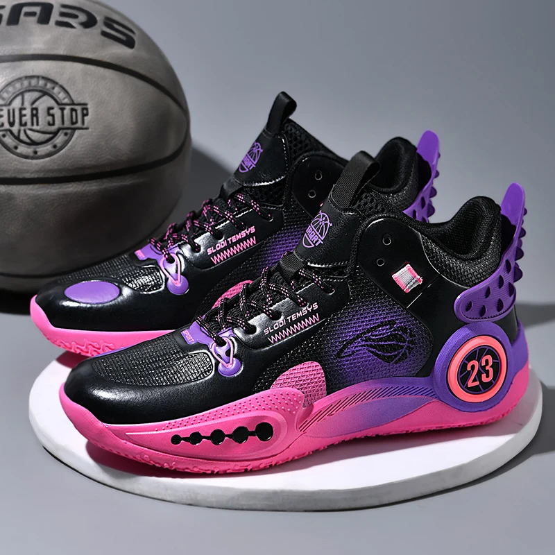 

Баскетбольные кроссовки унисекс, высококачественные тренировочные износостойкие амортизирующие баскетбольные ботинки с отскоком для мужчин и женщин