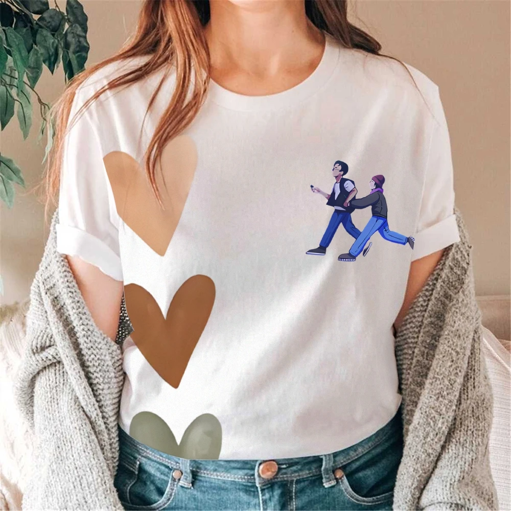 

T-shirts Women Casual Loose Bows Aesthetic Y2k Fairy Grunge Elegant Sweet Lovely Girls Design Short Sleeve Summer Fashion