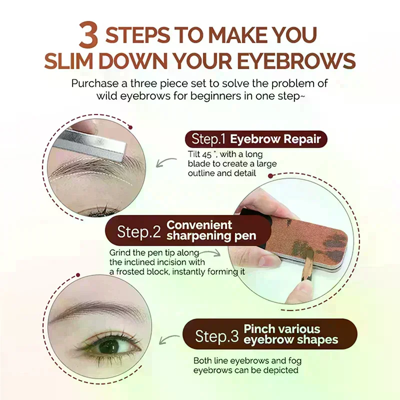 Professional Eyebrow Pencil Sharpener Sandpaper Grinding Tool Easy To Use Makeup Grinder For Creating Fine Point Makeup Tool