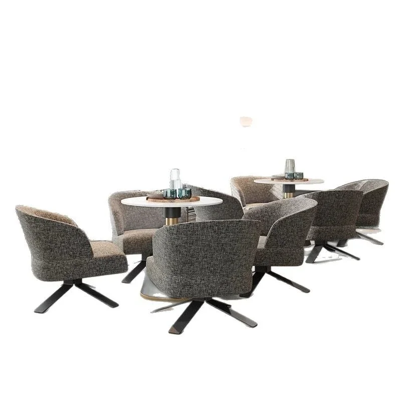 Leisure chair hotel negotiation table and cha ir combination sale s offi ce ligh t luxury of fice sof a