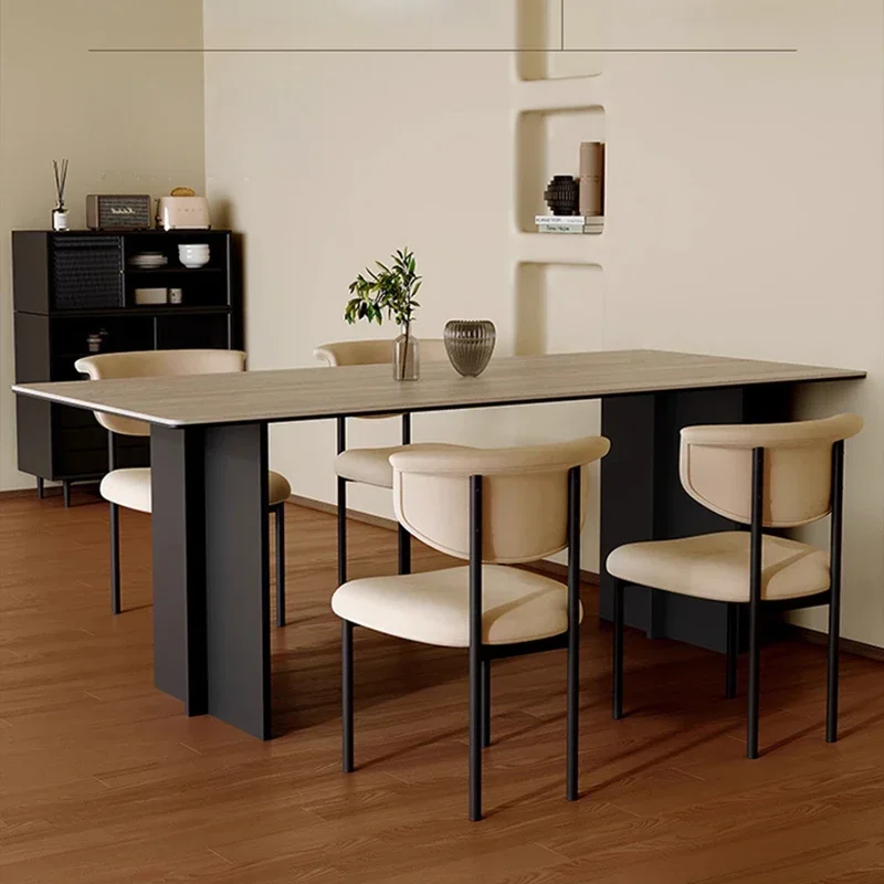 Rectangular Coffee Design Console Tables Nordic Home Office Rock Minimalist Dining Vintage Table Dresser Mesas House Furniture