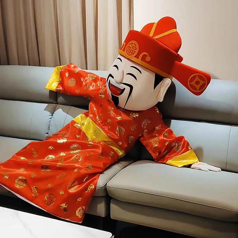 

God of Fortune Mascot Costume Carnival Costume Shop Activity Exhibition Cosplay Animation Performance Props