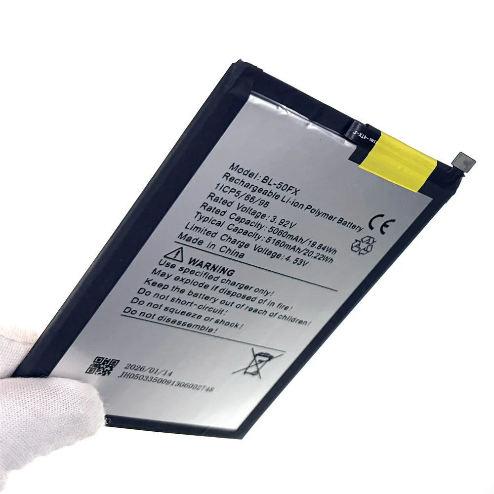 Brand New Replacement BL-50FX 5160mAh Battery for Infinix BL-50FX High-Capacity Mobile Phone Battery + Free Tools Spare Battery