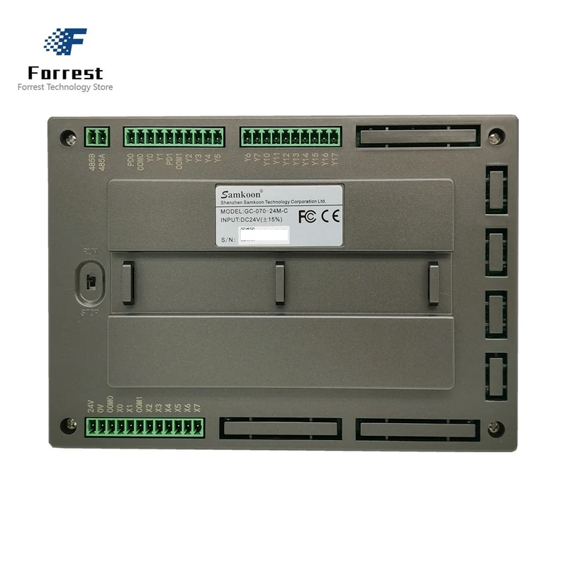 Samkoon hmi 7 zoll GC-070-24M-C GC-070-32MAA-C GC-070S-32MAA-C dc 24v auflösung 800*480 plc alles in einem touchscreen