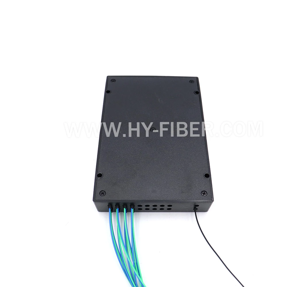 مقسم بصري من الألياف عالي الطاقة، 1 × 8، نافذة واحدة 1550، كابل 0.9 مم، SC/APC مع FWDM بدون FWDM #5