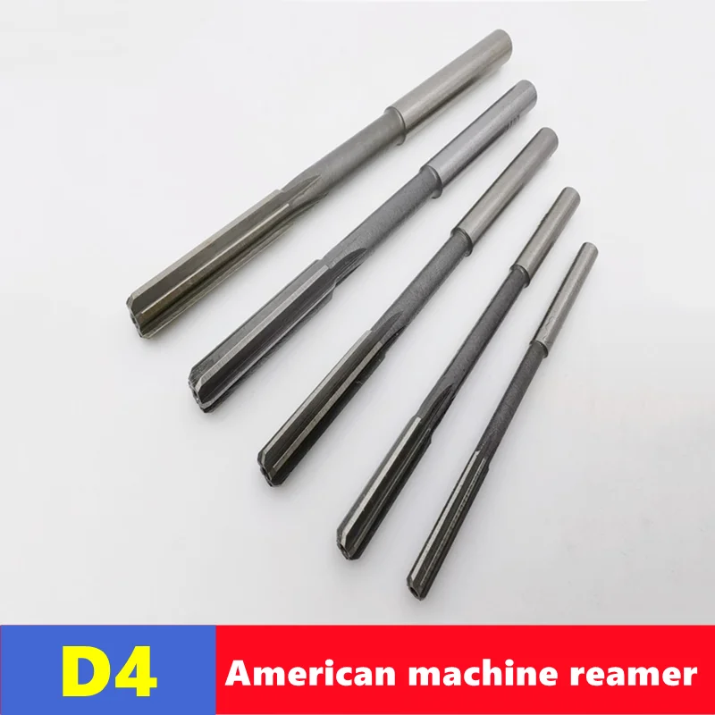 D4 American made machine alesatore HSS alesatore a gambo dritto 1/8 3/16 1/4 5/16 3/8 1/2 5/8 3/4, strumento di taglio della macchina di Chucking