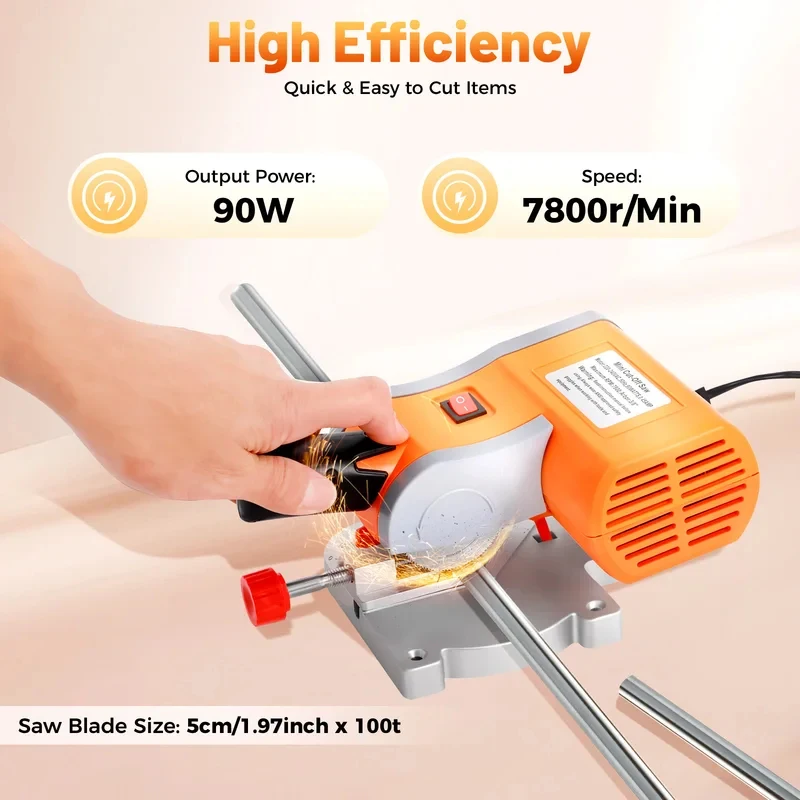 Cut-off Saw 0W Adjustle Angle with Limit Switch Cutting Wood Plastic Stone Non-ferrous Metals