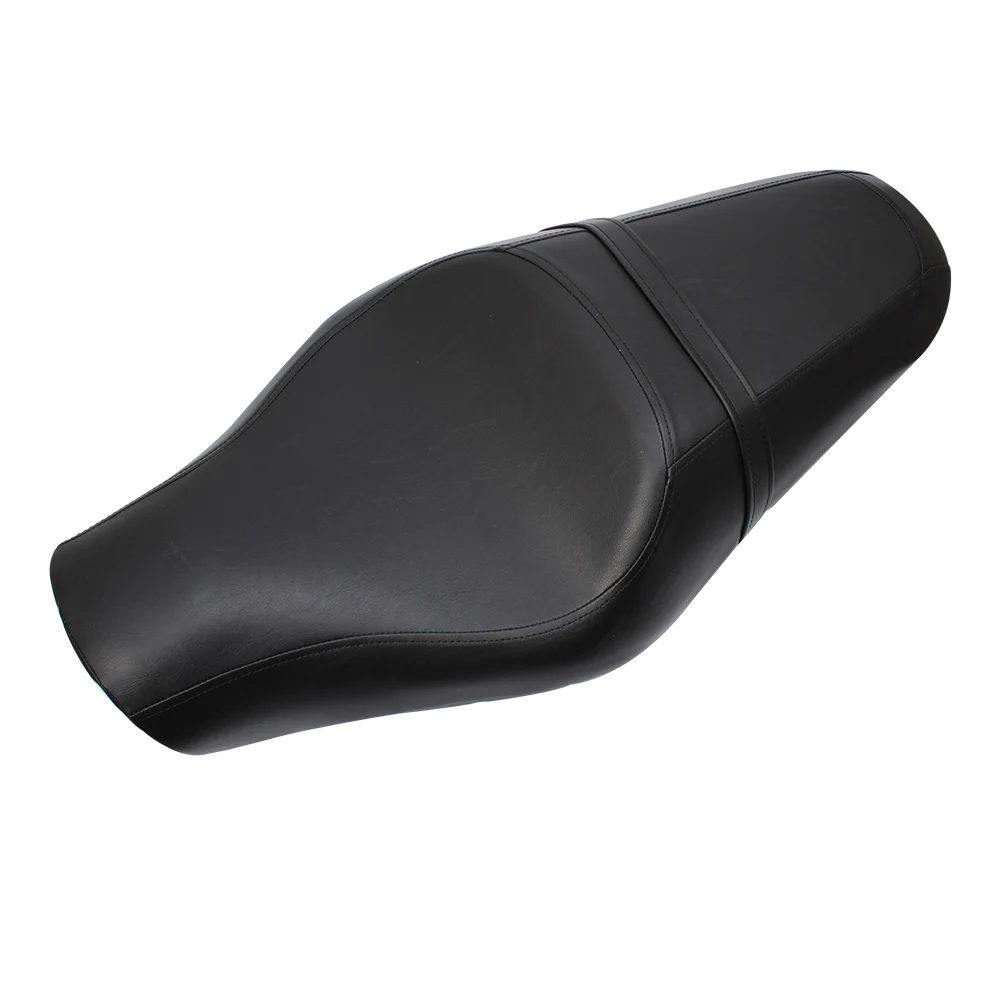 Motorcycle Black Driver & Passenger Cushion Saddle Seat Two-Up Seat For Harley Sportster XL883 N XL1200 N Iron 48 72