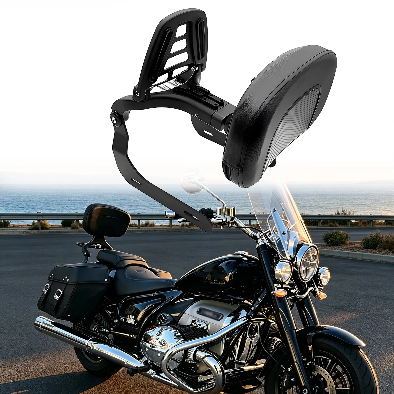 For BMW R18 Classic R18 100 Years 2020-2025 Detachable Motorcycle Floding Backrest Sissy Bar Passenger Driver Back Rest Sissybar
