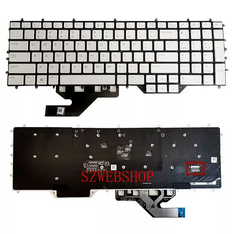 New Laptop For DELL Alienware M17 R2 M17 R3 area 51m r2 Per-Key RGB Backlit US keyboard