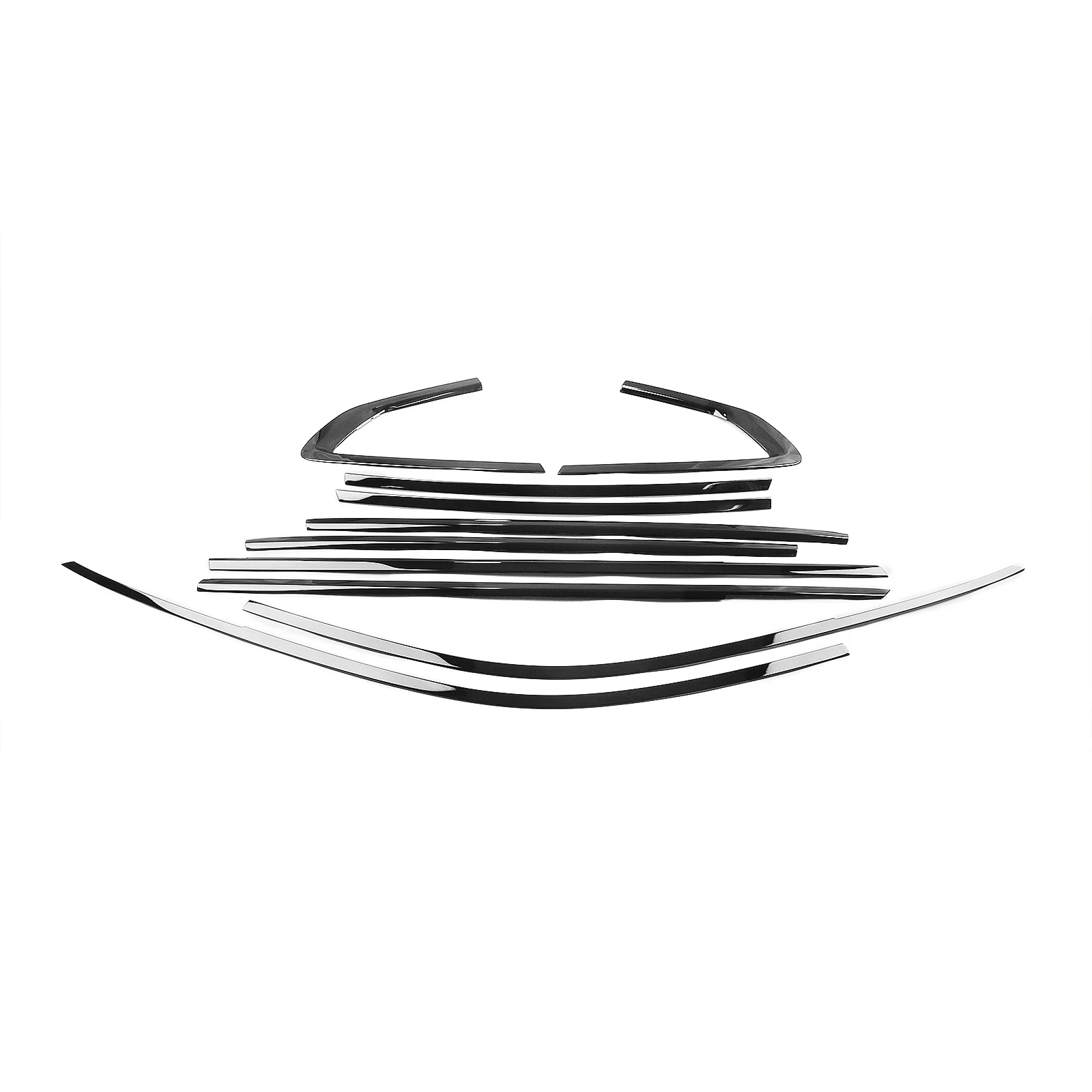 For BMW X6 2019-2023 Chrome Black Car Exterior Window Decoration Strip Moulding Trim Seal Belt Weatherstrip Decorative