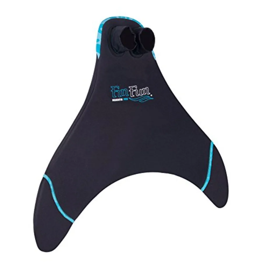 

Mermaid Monofin - Swim Fin for and Adults Ages 12 and Up - Swimming Flipper with Comfortable Foot Pockets - Snorkel and Water A