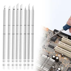 T12 Tip Series Soldering Iron Soldering Solder Iron Tips For FX-9501/912 FM-2027/2028 Electric Soldering Iron Welder Supplies