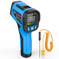 Mestek -40~650/800℃ Digital Infrared Thermometer Laser Set Temperature Meter K-type Thermocouple Porbe Non-contact IR Pyrometer