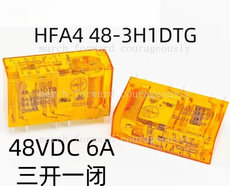 

Новое оригинальное реле безопасности HFA4 48-3H1DTG для Hongfa с тремя открытыми и одной закрытой контактами, 48В постоянного тока, с клеммой G7SA-3A1B.