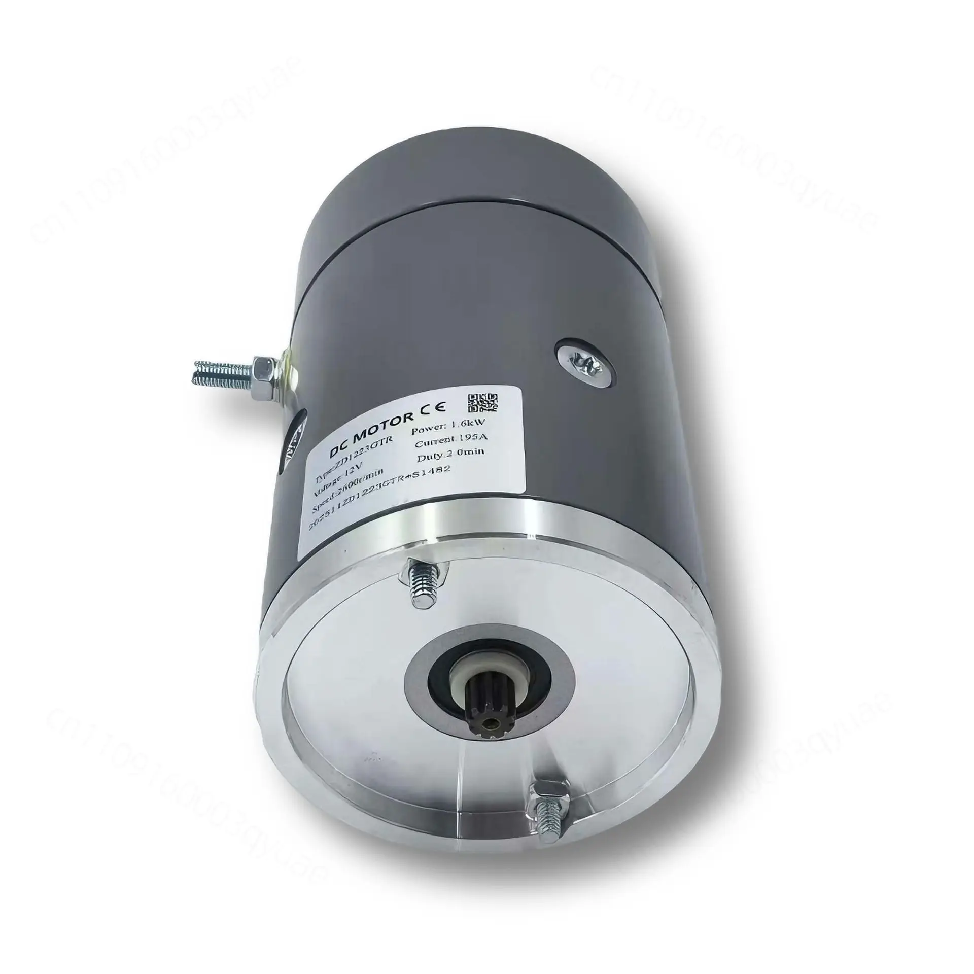 12V 1.6KW CE Certified Brushed DC Motor ZD1223GTR 2500RPM Hydraulic Pump Power Unit Motor Customizable Poles