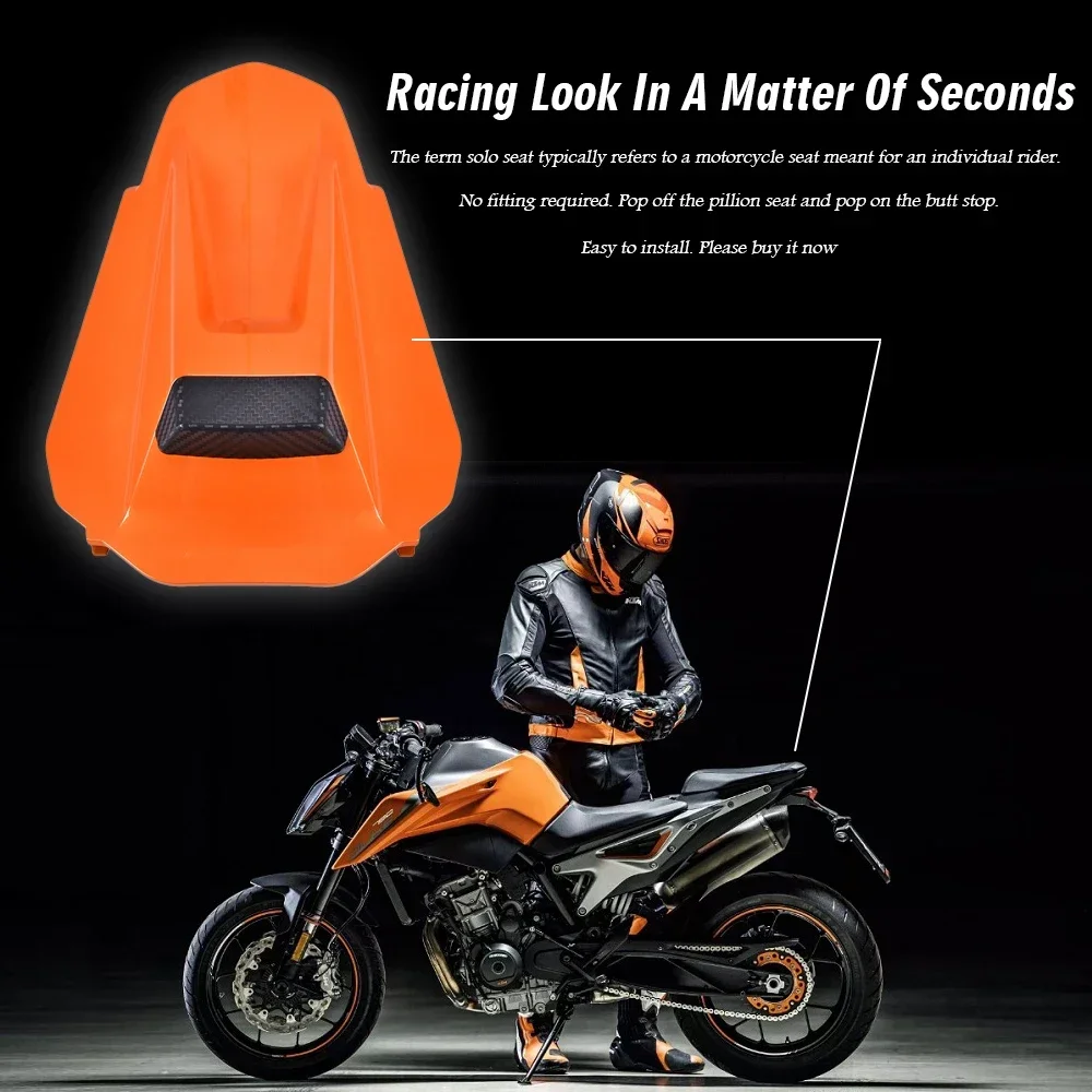 for Duke 790 890 Rear Pillion Passenger Seat Cover Fairing Cowl Styler Spoiler For KTM DUKE790 2018-2023 Motorcycle Accessories