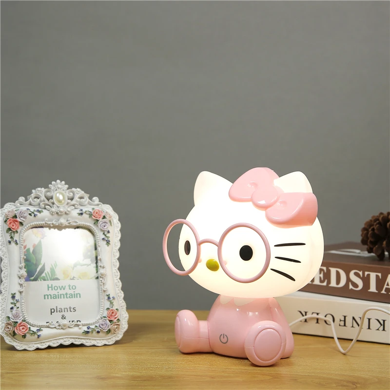 Imagem -05 - Cute Cartoon Animal Led Night Lights para Decoração de Quarto Infantil Usb Anime Light Presente de Natal Decoração de Cabeceira Bebê