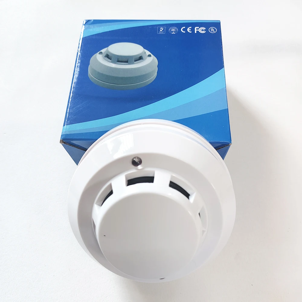 DC12V-24V Voltage Wired Indoor Smoke Sensor Transmitter Collects Smoke Detector Alarm Sensor Stand Alone For Gsm Alarm System