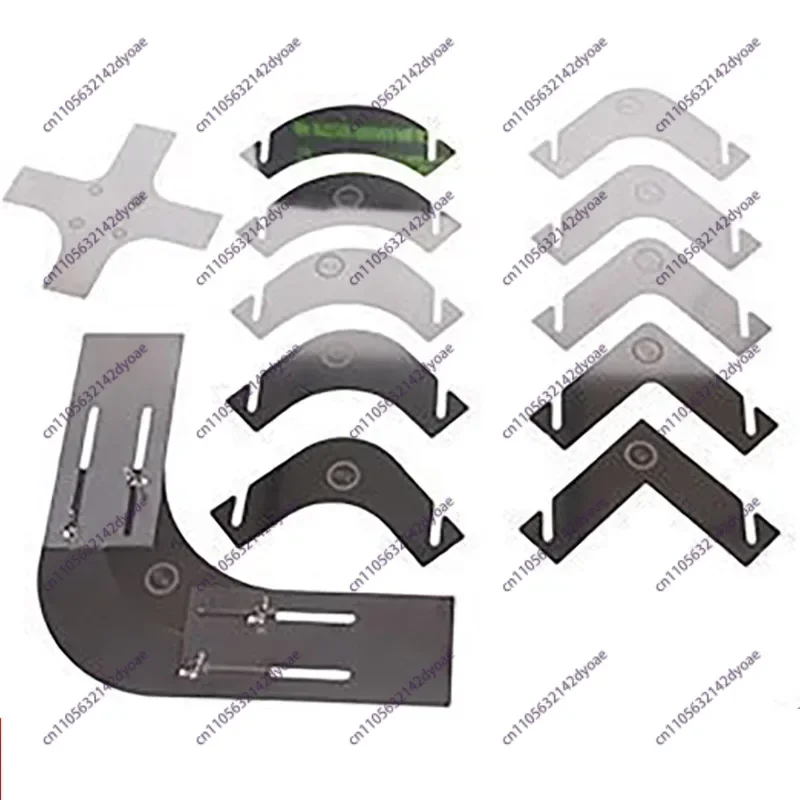 Stainless Steel Putty Trowel, Adjustable for R0-R100 Inner and Outer Corners