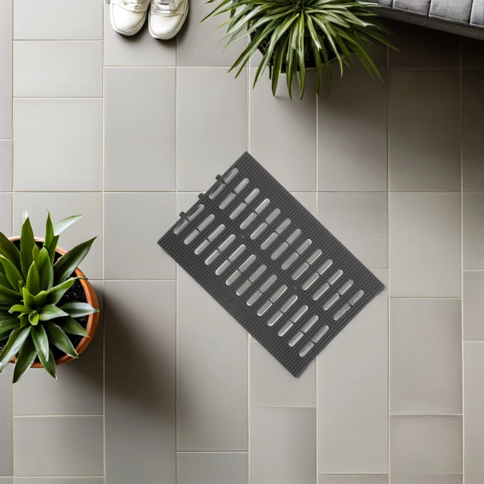 

Easy Fit Plastic Drain Grate for Kitchen Floor Outdoor Water Channel Trench Drainage Cover Sewer Rainwater Gutter